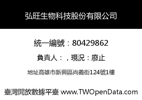 弘旺生物科技股份有限公司