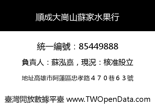 順成大崗山蘇家水果行
