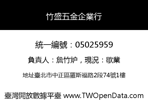竹盛五金企業行
