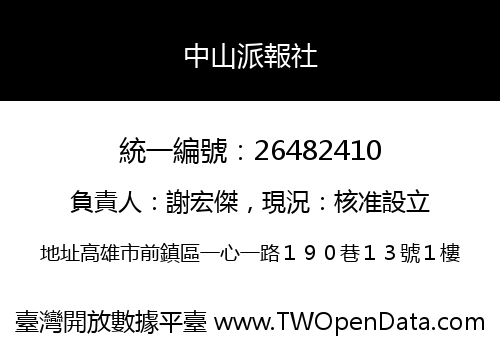 中山派報社