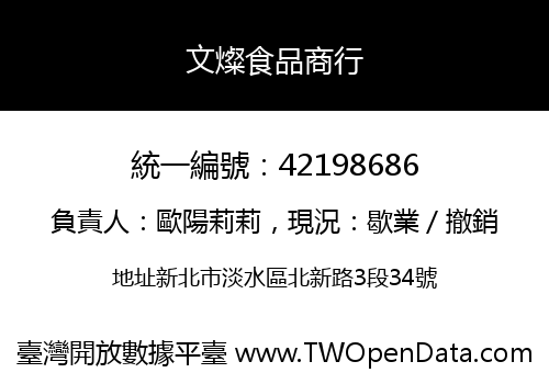 文燦食品商行