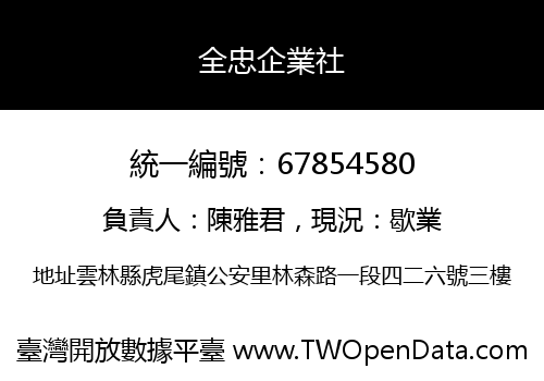 全忠企業社