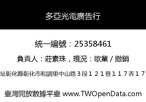 多亞光電廣告行