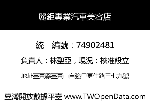 麗鉅專業汽車美容店