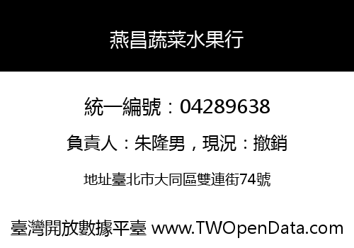 燕昌蔬菜水果行