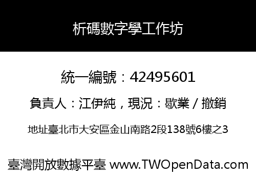 析碼數字學工作坊