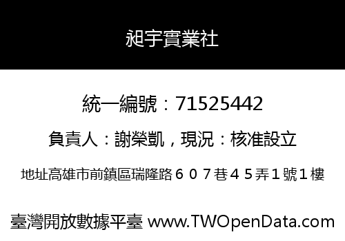 昶宇實業社