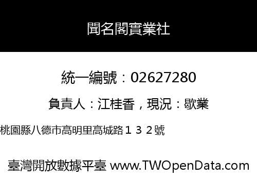 聞名閣實業社