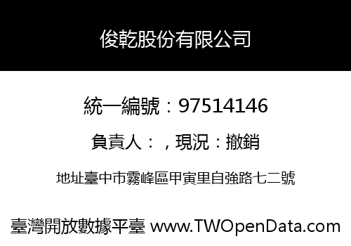 俊乾股份有限公司