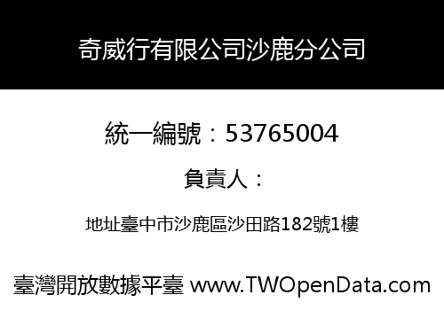 奇威行有限公司沙鹿分公司