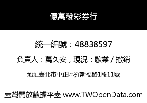億萬發彩券行