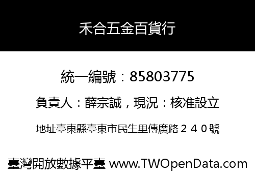 禾合五金百貨行