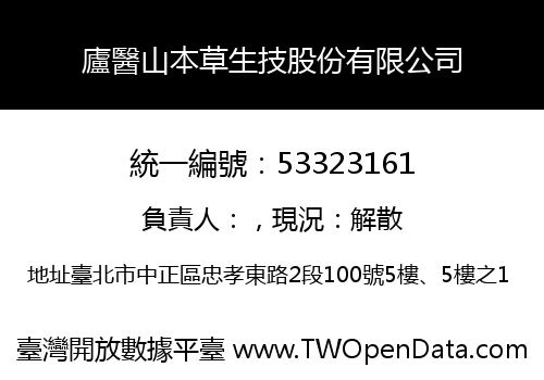 廬醫山本草生技股份有限公司