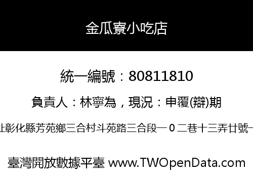 金瓜寮小吃店