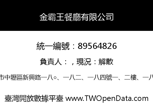 金霸王餐廳有限公司