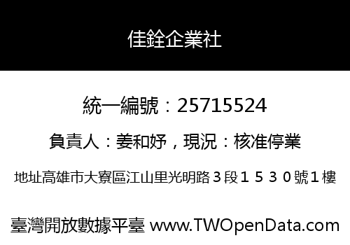 佳銓企業社