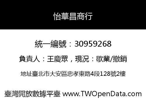 怡華昌商行