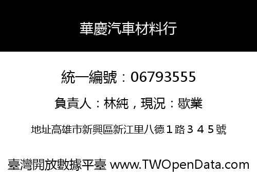 華慶汽車材料行