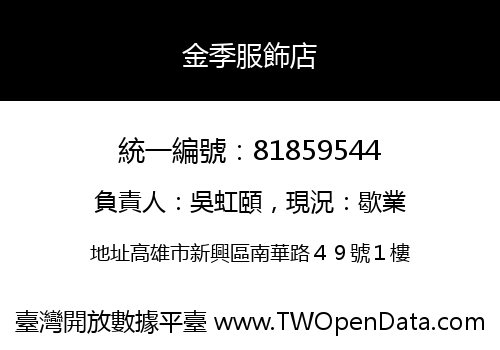 金季服飾店