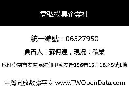 喬弘模具企業社