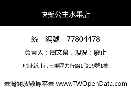快樂公主水果店