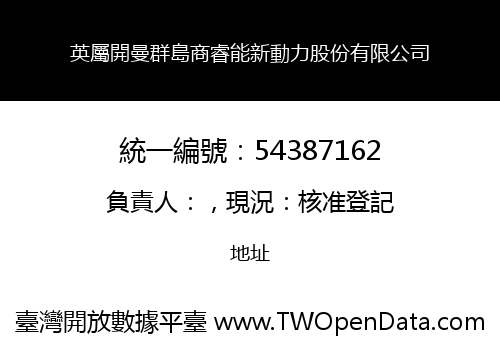 英屬開曼群島商睿能新動力股份有限公司