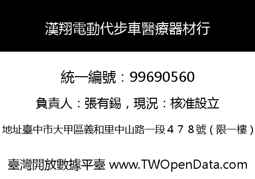 漢翔電動代步車醫療器材行