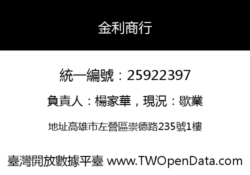 金利商行