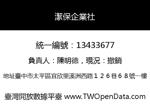 潔保企業社
