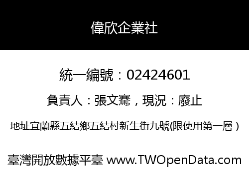 偉欣企業社