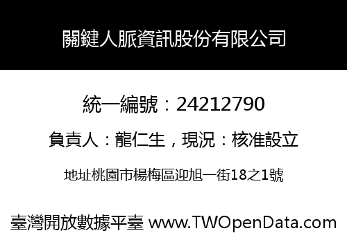 關鍵人脈資訊股份有限公司