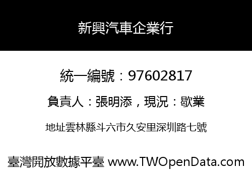 新興汽車企業行