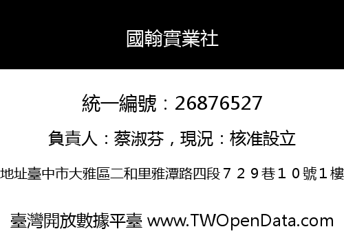 國翰實業社