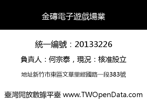 金磚電子遊戲場業