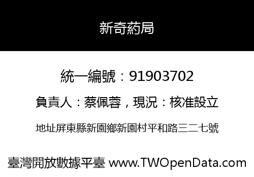 新奇葯局