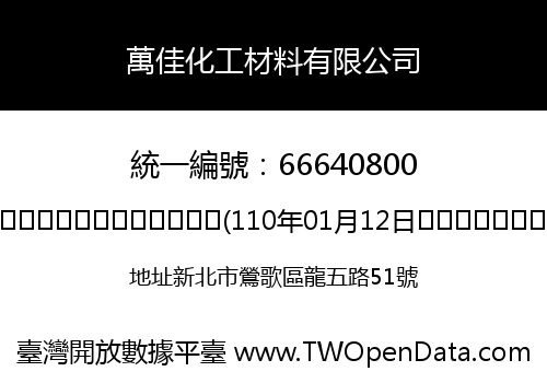 萬佳化工材料有限公司