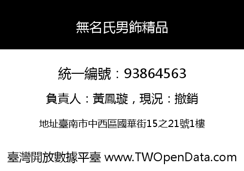 無名氏男飾精品