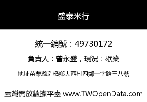 盛泰米行