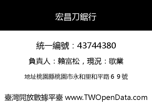 宏昌刀鋸行