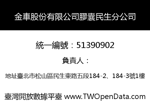 金車股份有限公司膠囊民生分公司