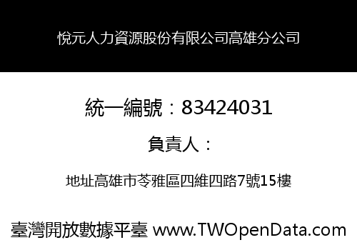 悅元人力資源股份有限公司高雄分公司