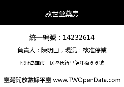 救世堂藥房