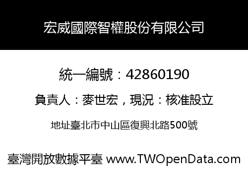 宏威國際智權股份有限公司