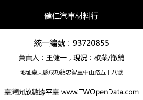 健仁汽車材料行