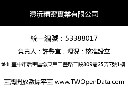 澧沅精密實業有限公司
