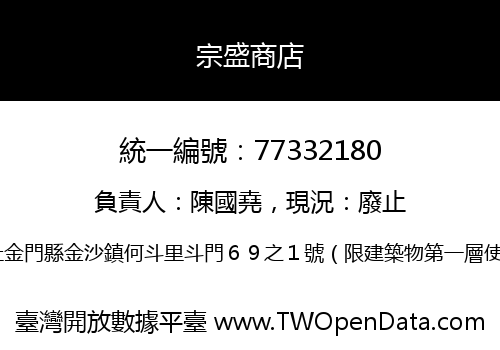 宗盛商店