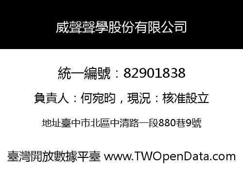 威聲聲學股份有限公司