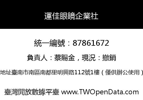 運佳眼鏡企業社