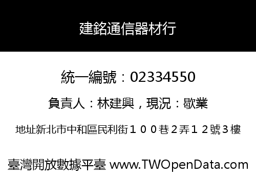 建銘通信器材行