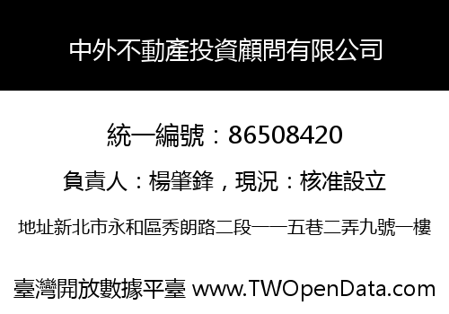 中外不動產投資顧問有限公司